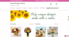 Desktop Screenshot of granddesignflorist.com